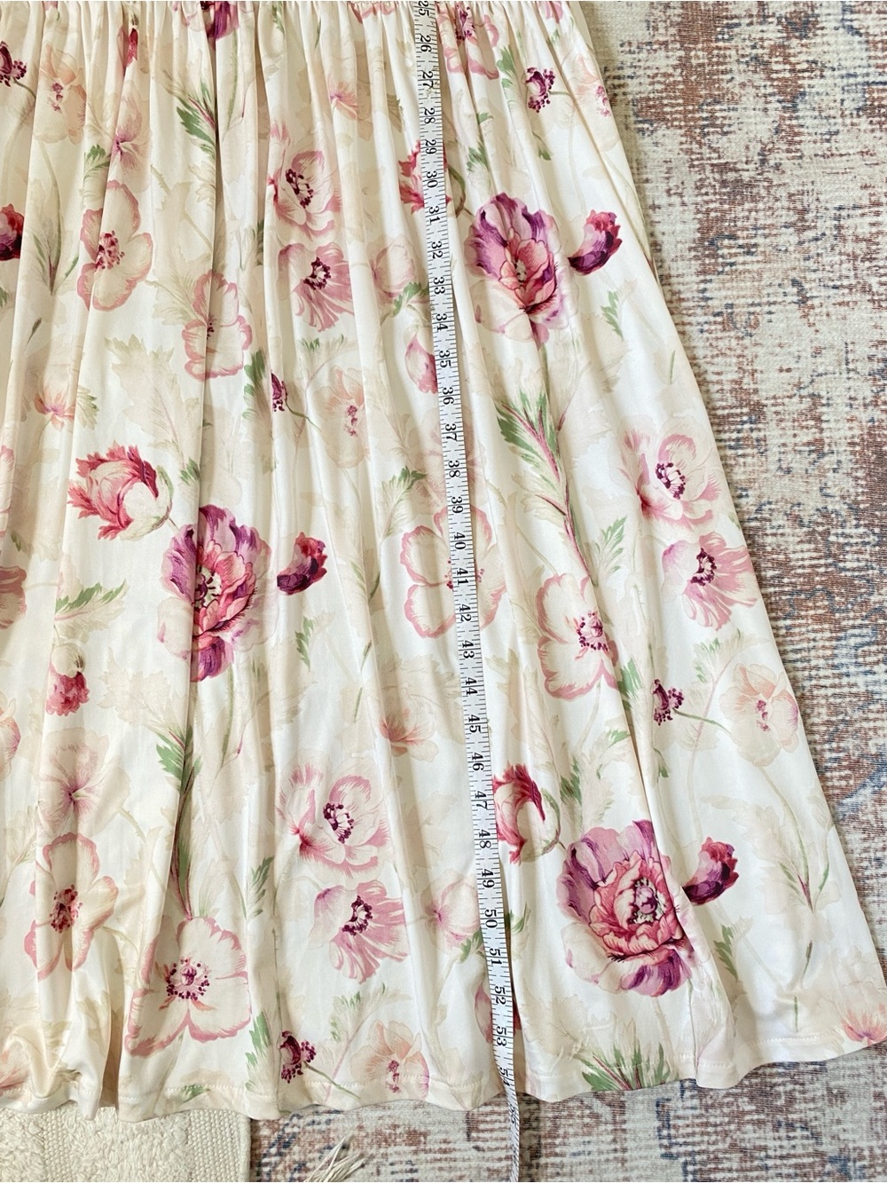 H&M NWOT Smocked Floral Maxi Dress | Boho Summer Wedding Guest | Size L - Picture 12 of 12